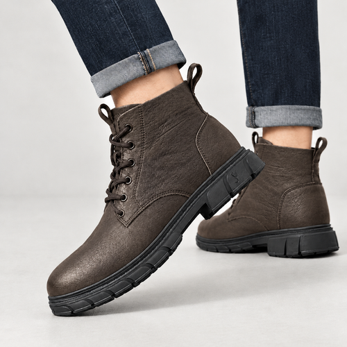Aart Lace Up Boots - Brown