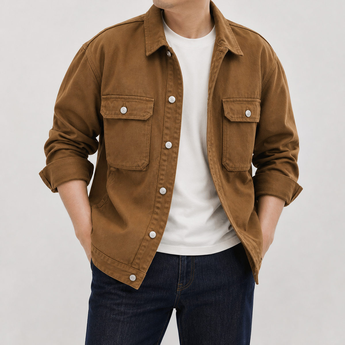Elmar Utility Jacket - Brown