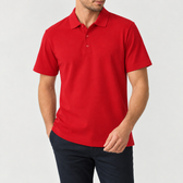 Matthias Cotton Polo Shirt - Red