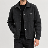 Blas Snap Front Jacket - Black