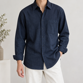 Dorian Relaxed Shirt - Dark Blue