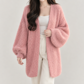 Marilena Longline Knit Cardigan - Watermelon Powder