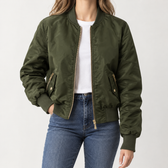 Margot Bomber Jacket - Army Green