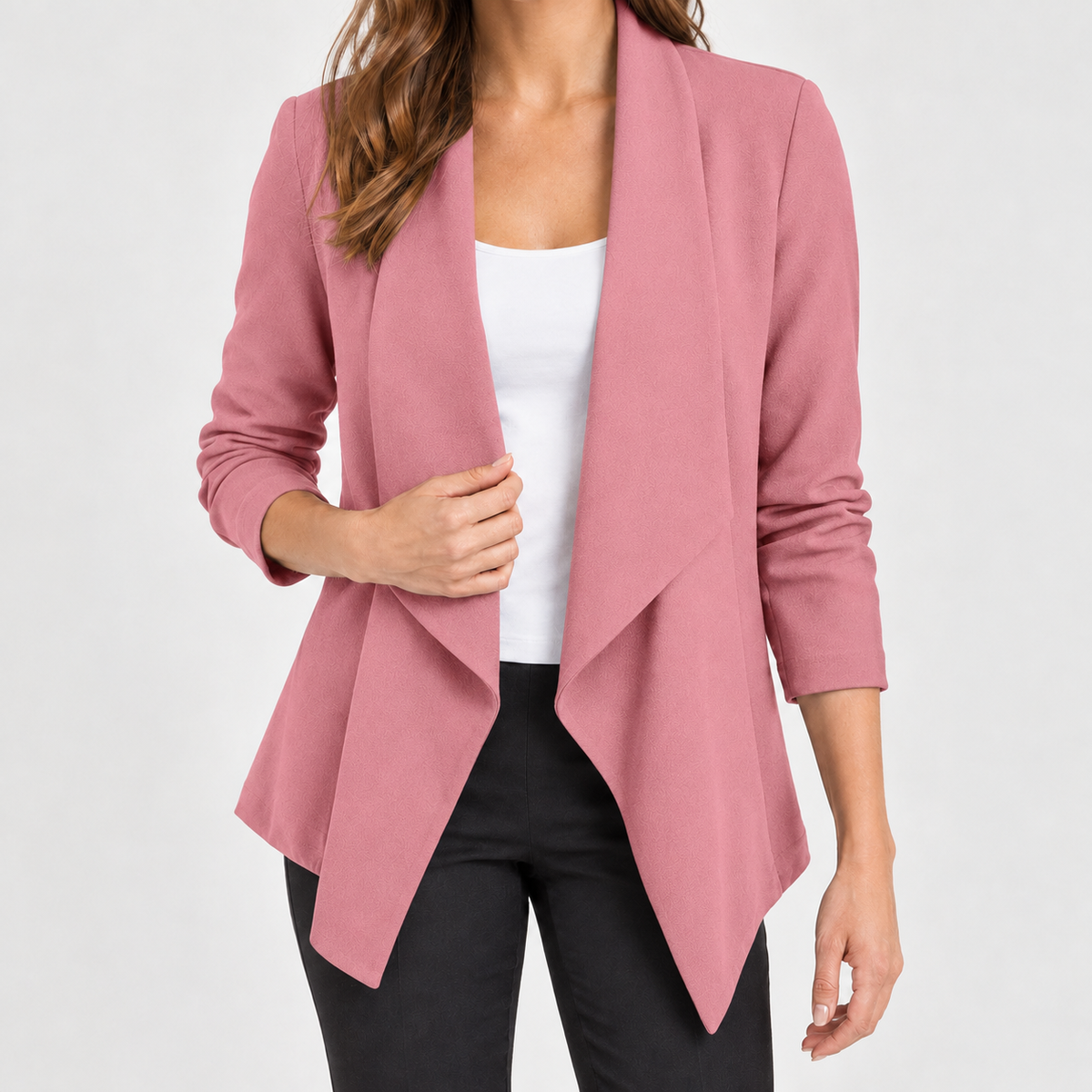 Agnete Draped Jacket - Pink
