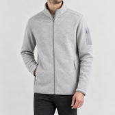 Cedric Stand Collar Jacket - Atomic Ash