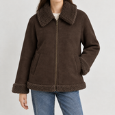 Celsa Suede Jacket - Black Chocolate