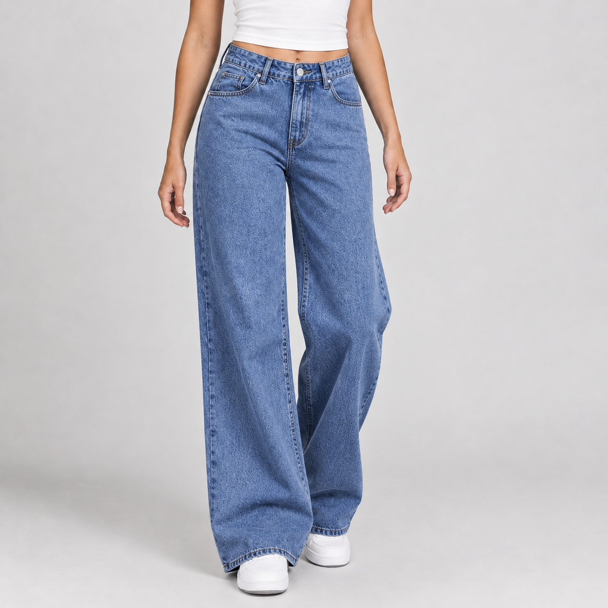 Montserrat High Rise Jeans - Medium Blue