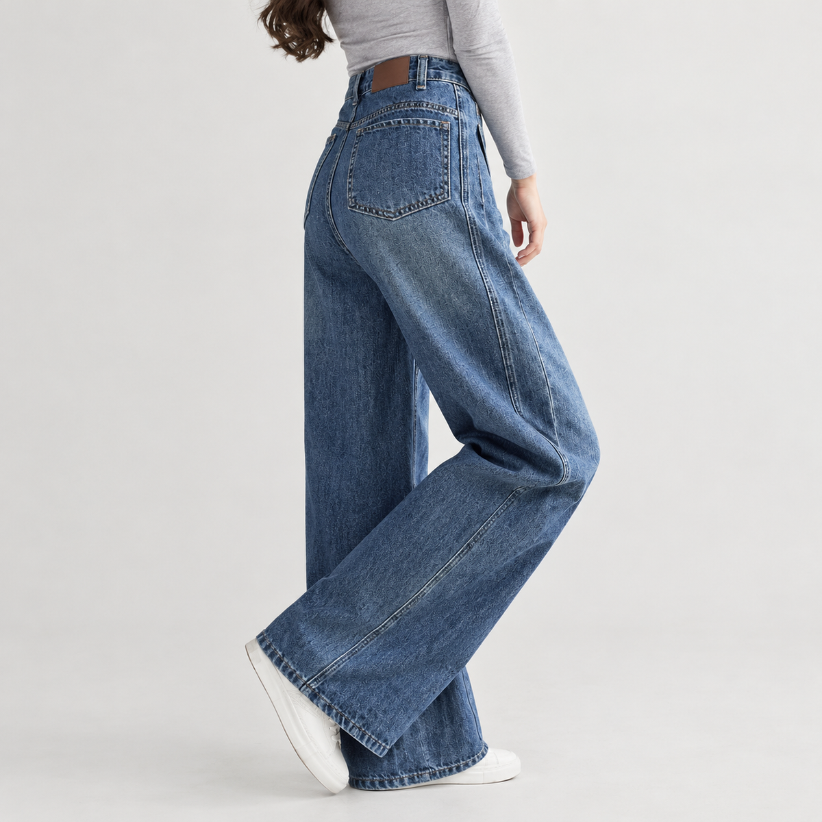 Gunnlaug Wide Leg Jeans - Retro Blue