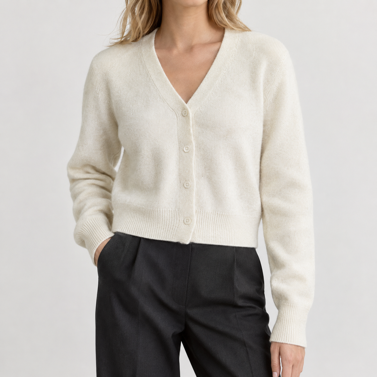 Amelina V Neck Cardigan - Product