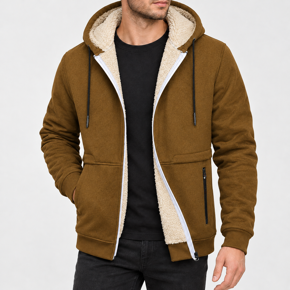 Anker Pile Lined Jacket - Brown