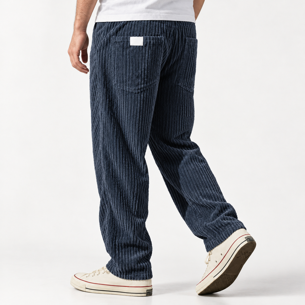 Arnoud Corduroy Pants - Navy Blue