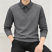 Fernand Layered Sweater - Gray