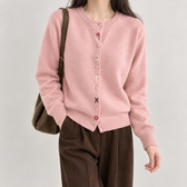 Eglantine Embroidered Cardigan - Pink