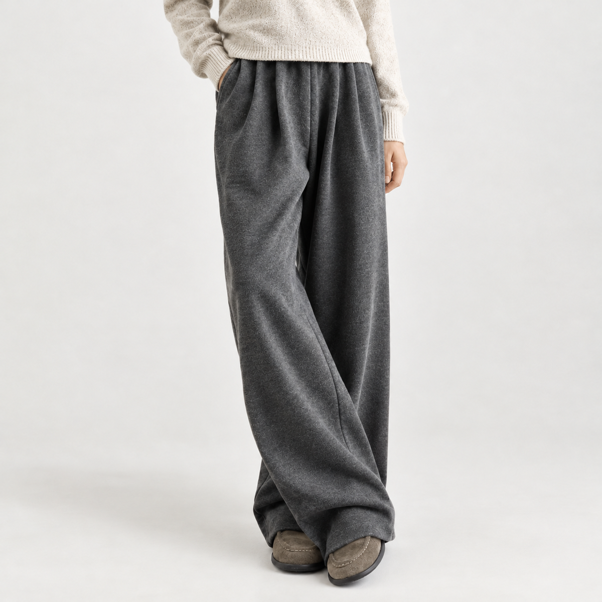 Marja Wide Leg Pants - Gray
