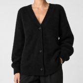 Armida V Neck Cardigan - Black