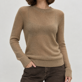 Erica Sheer Knit Sweater - Dark Khaki
