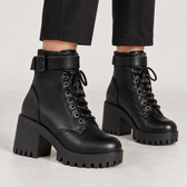 Bracciano Platform Ankle Boots - Black