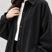 Anouck Textured Shirt Jacket - Lead Product Detail