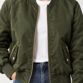 Margot Bomber Jacket - Lead Product Detail