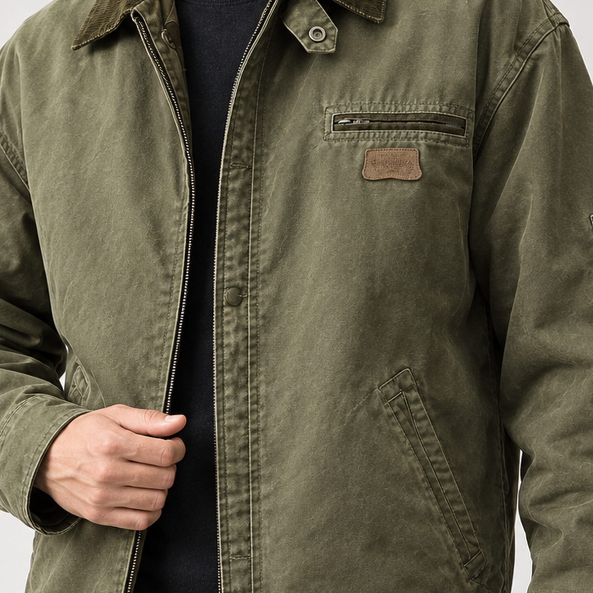 Gaukur Utility Jacket - Lead Product Detail