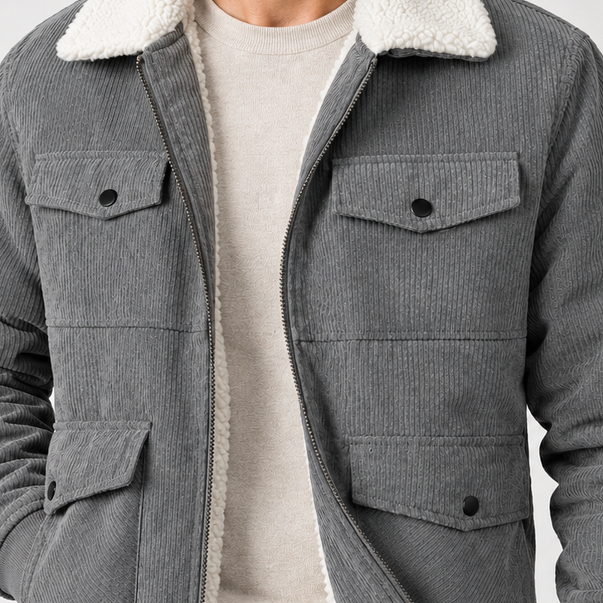 Bendt Fleece Lined Jacket - Lead Product Detail