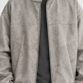 Amedeo Stand Collar Jacket - Lead Product Detail