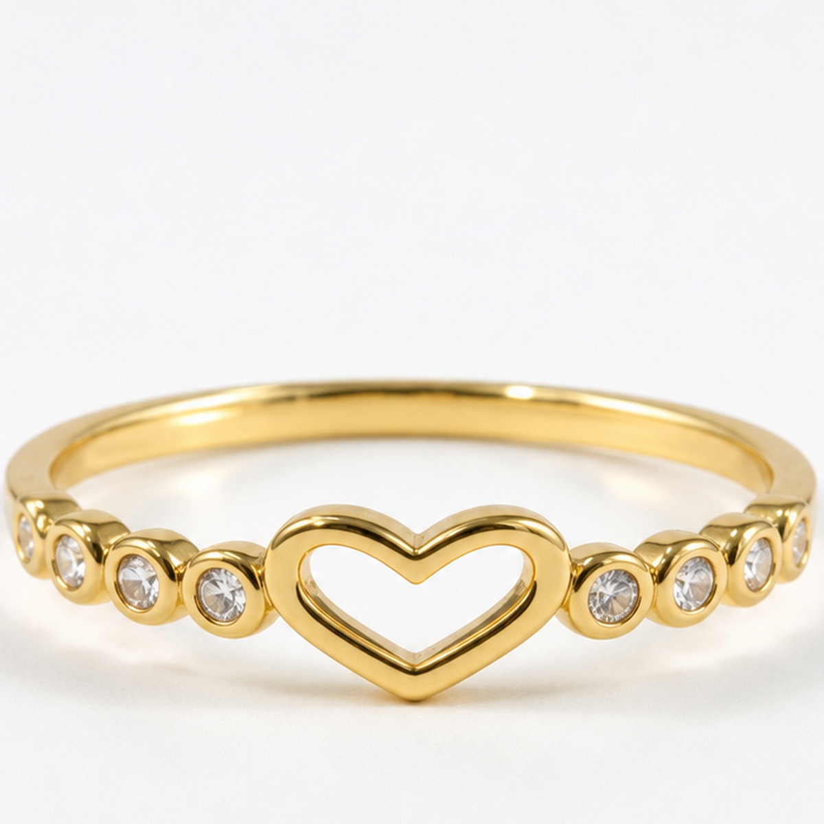 Annabella Hollow Heart Ring - Lead Product Detail