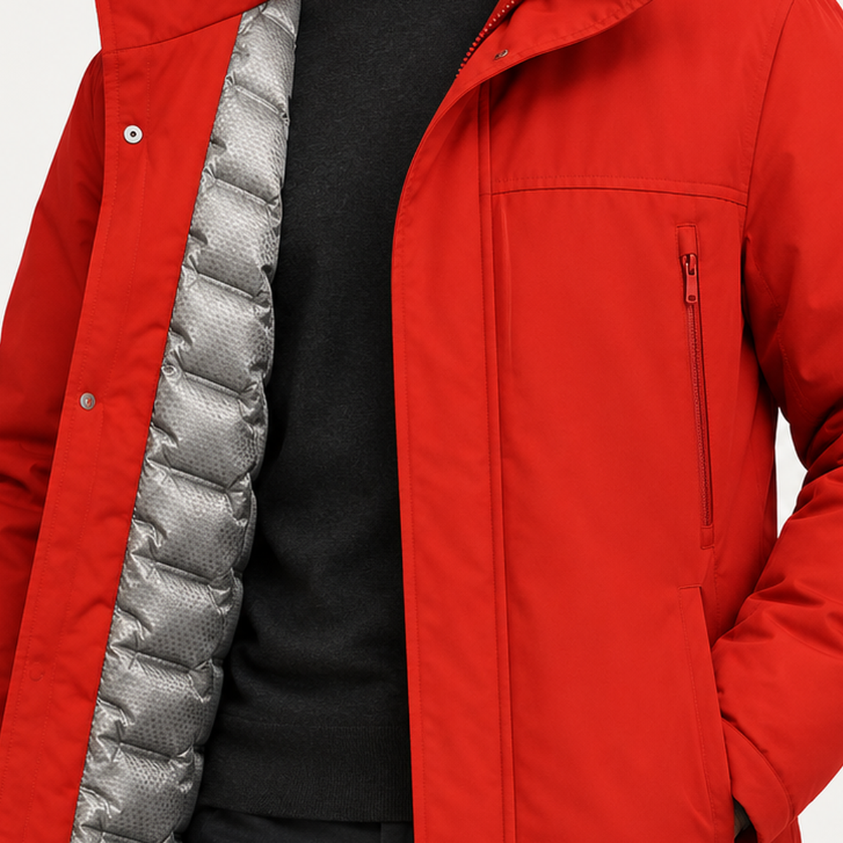 Hubert Hooded Jacket - Lead Product Detail