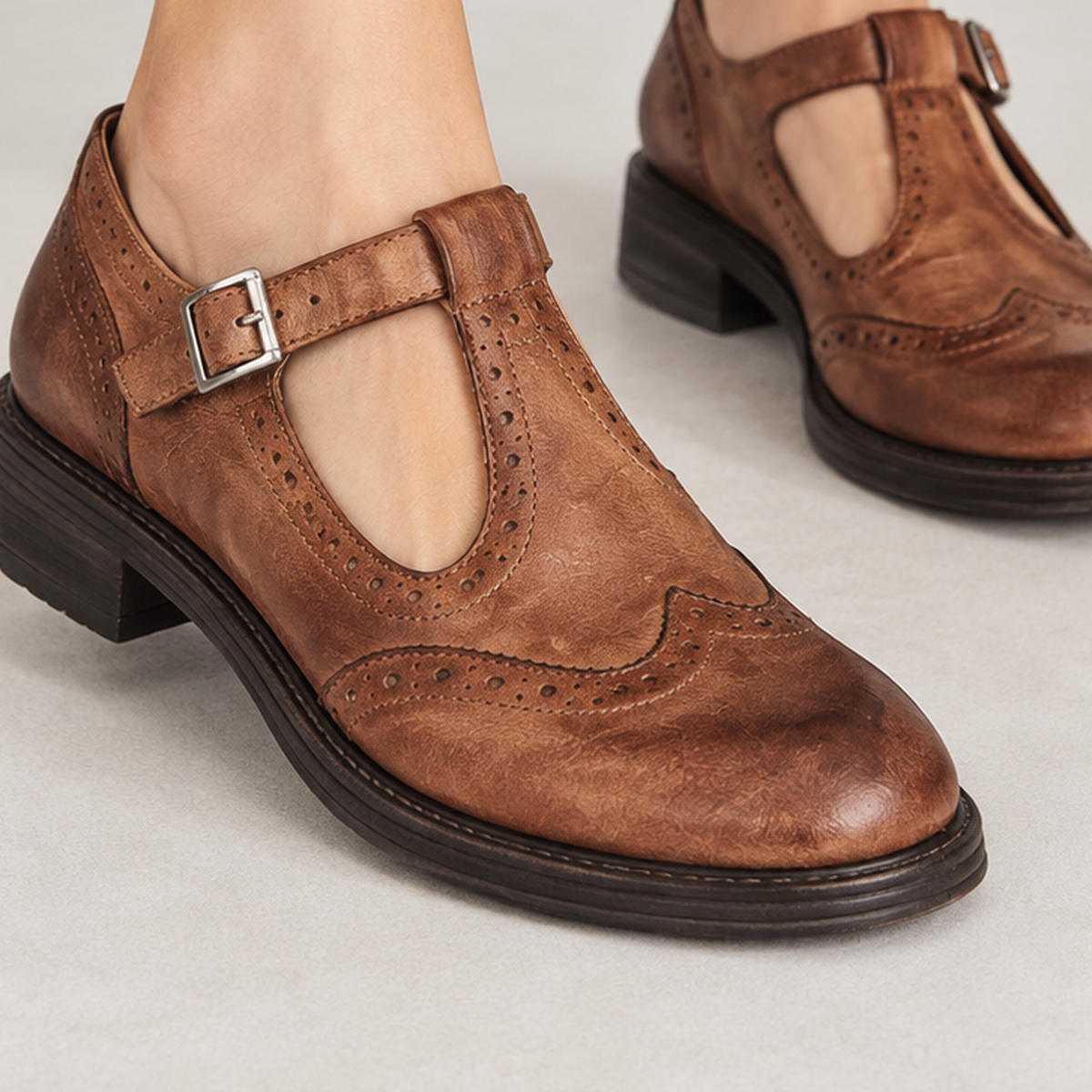 Annelise Brogue Mary Janes - Lead Product Detail
