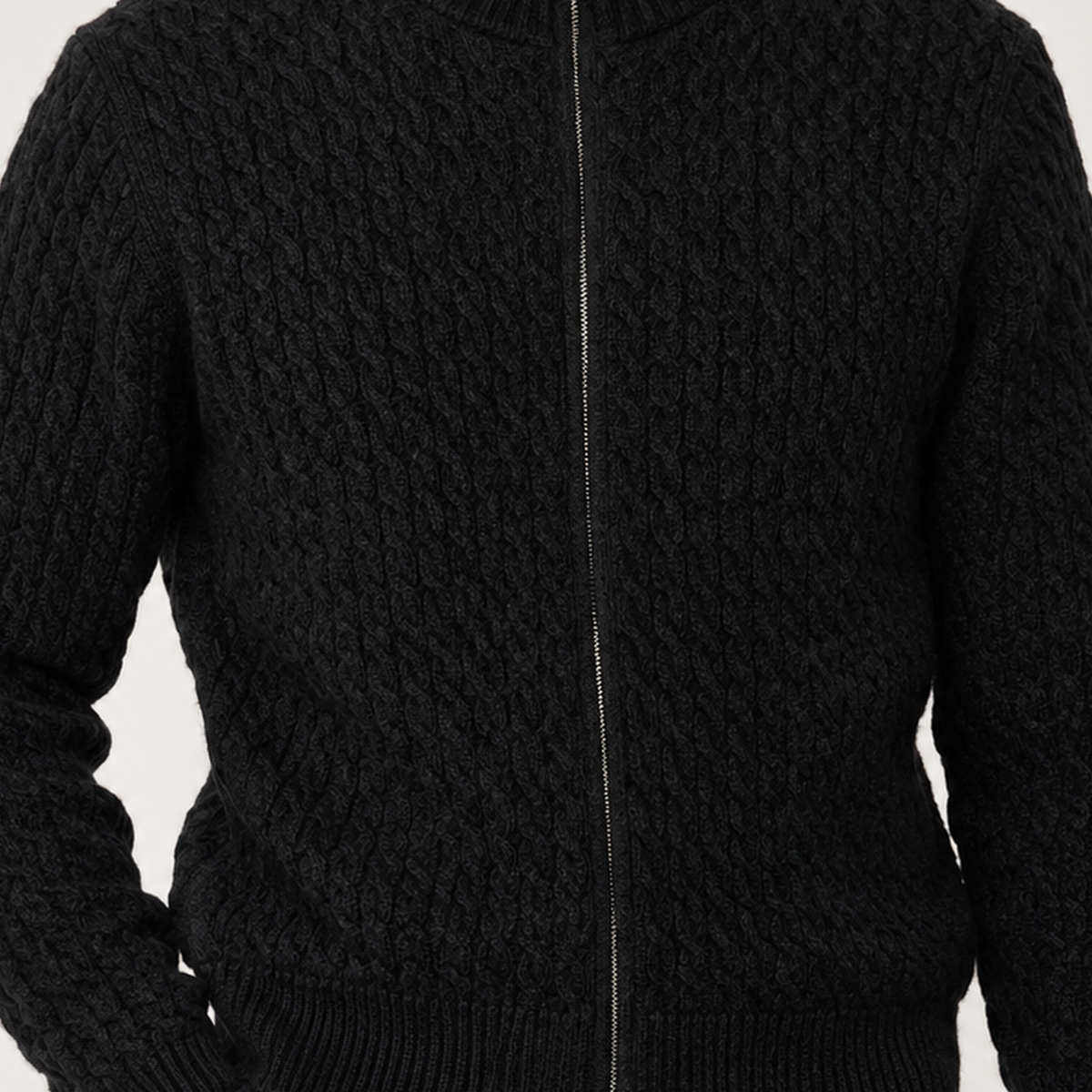 Arnt Cable Knit Sweater - Lead Product Detail