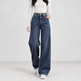Valencia Wide Leg Jeans - Dark Blue