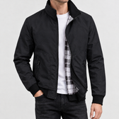 Cyrill Stand Collar Jacket - Black