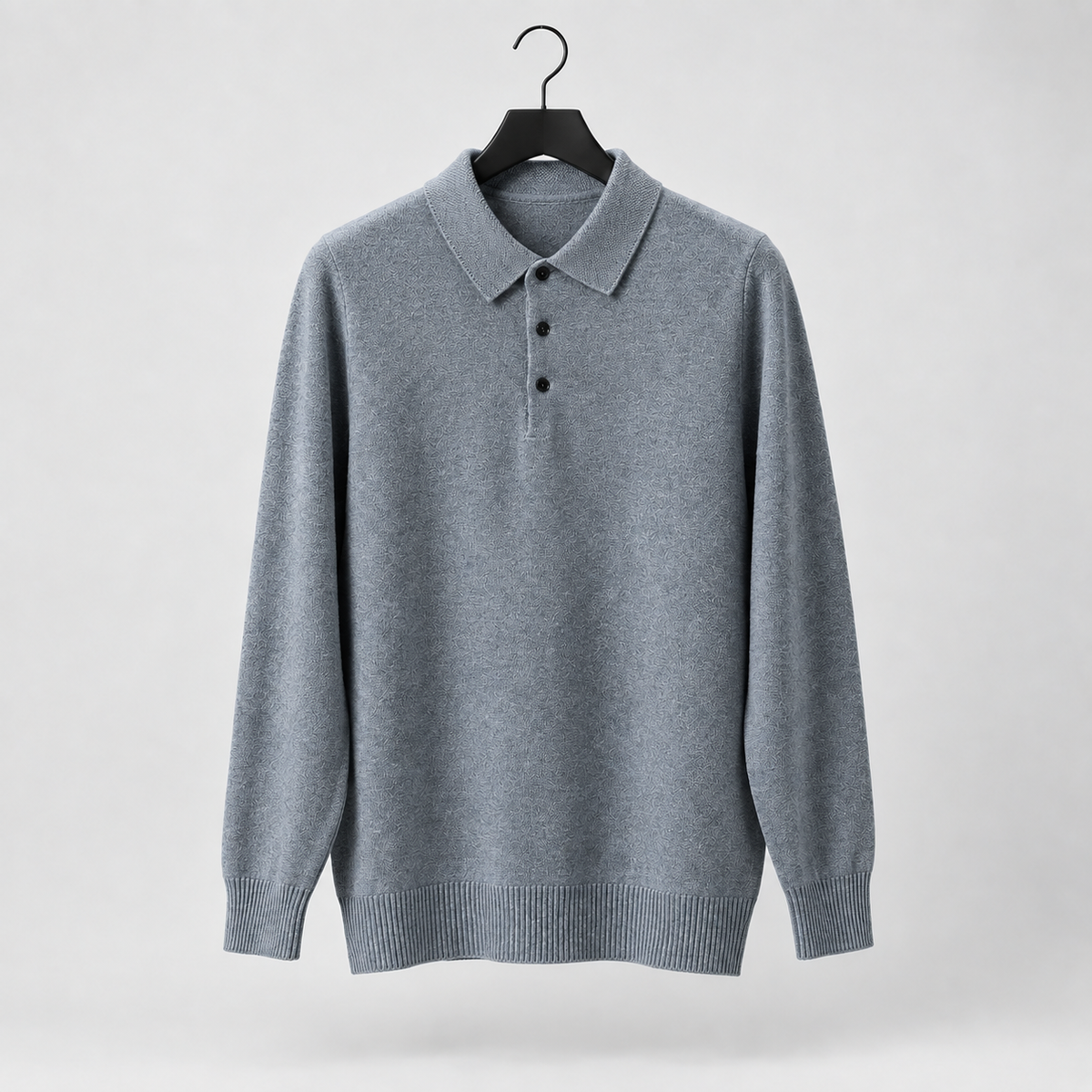 Lucian Polo Sweater - Medium Gray