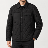 Luca Quilted Jacket - Black
