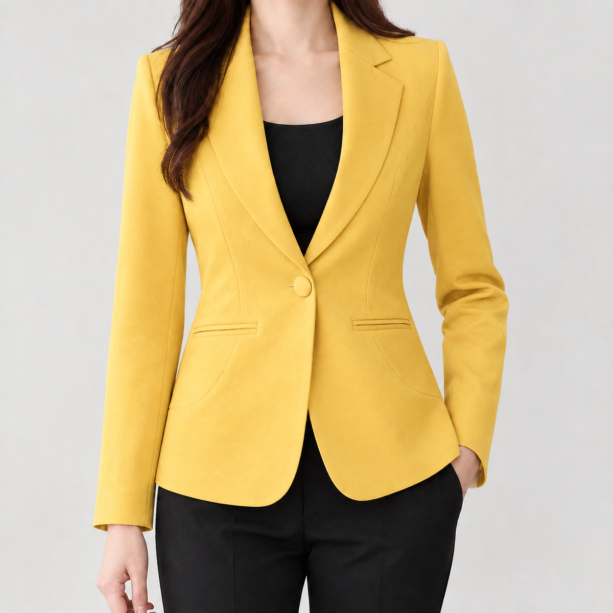 Godiva Tailored Blazer - Yellow