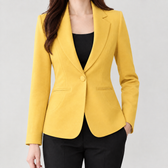 Godiva Tailored Blazer - Yellow
