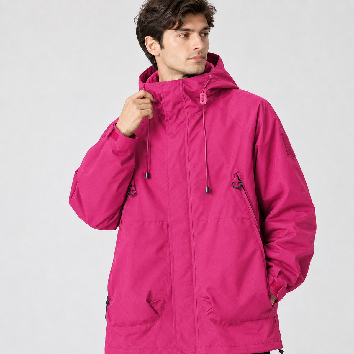 Harlan Utility Jacket - Fuchsia