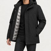 Hubert Hooded Jacket - Black