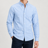 Hippolyte Striped Shirt - Light Blue