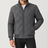 Gavin Quilted Jacket - Dark Gray
