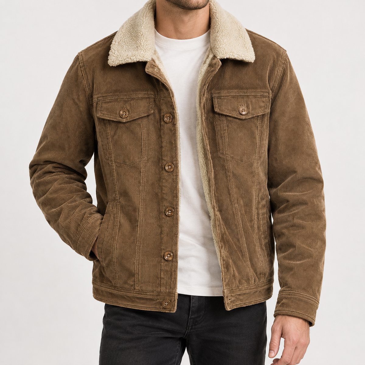 Iban Corduroy Jacket - Khaki