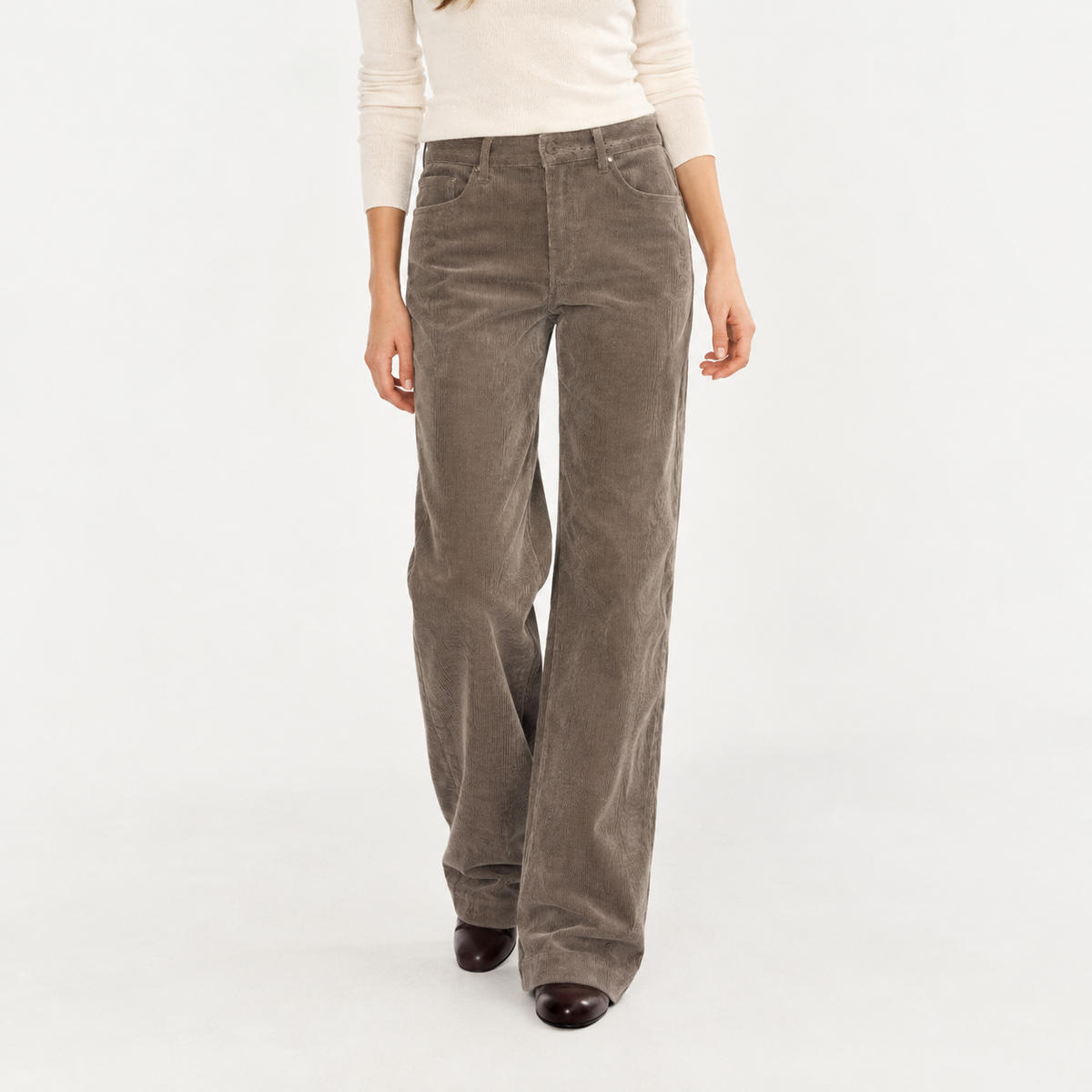 Diletta Straight Leg Pants - Gray