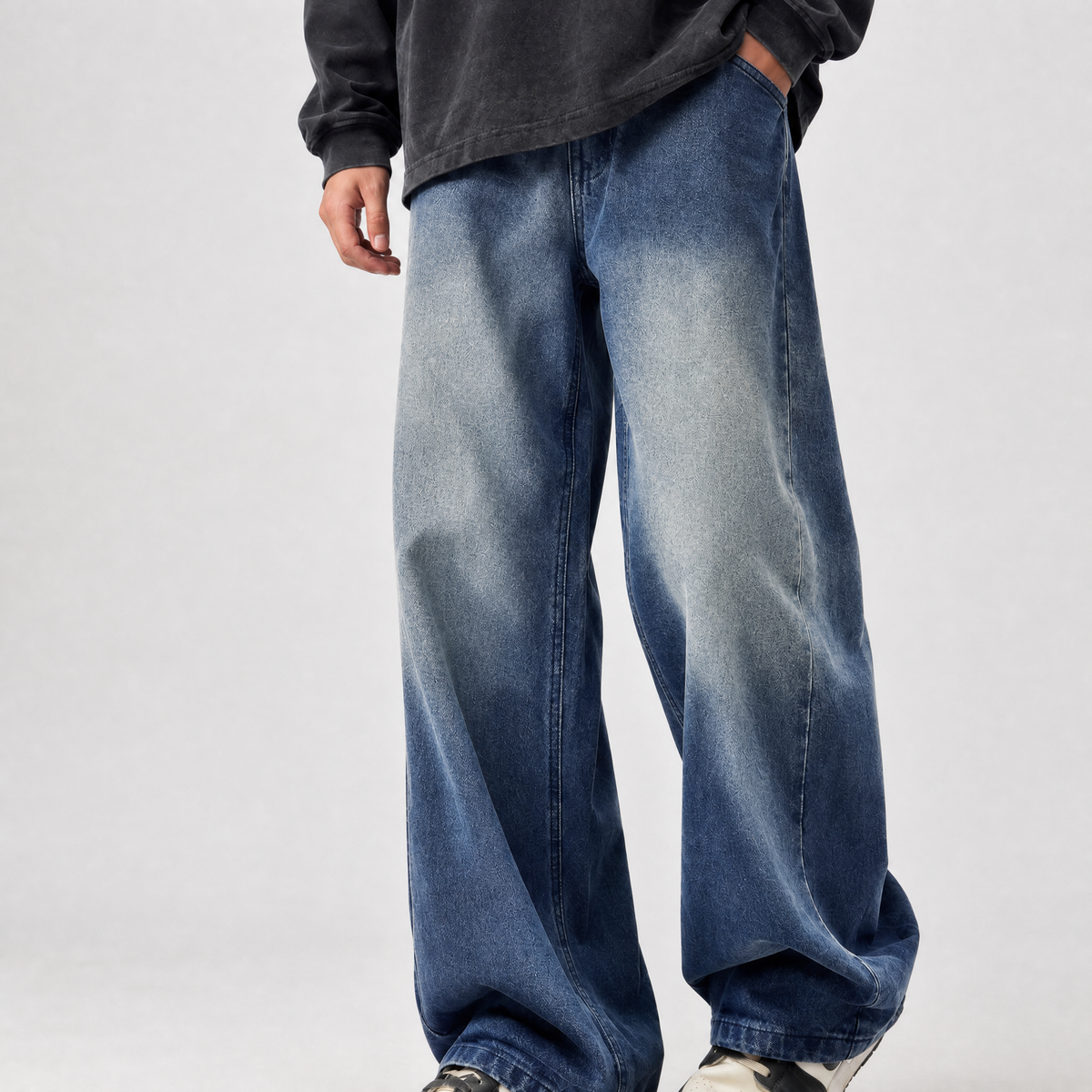 Harris Wide Leg Jeans - Blue
