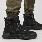 Benedetto Camouflage Boots - Black