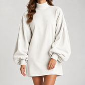 Shannon Balloon Sleeve Dress - White