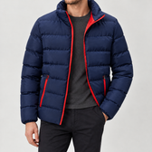Stefan Quilted Jacket - Navy Blue