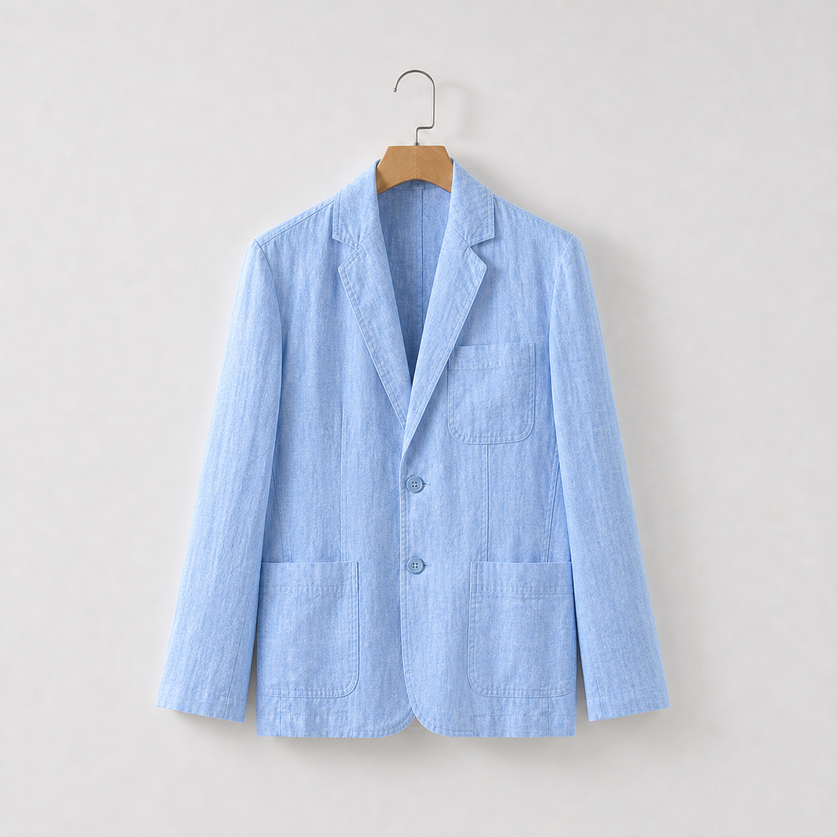 Bergsveinn Linen Jacket - Light Blue