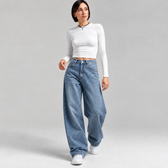 Bianka Wide Leg Jeans - Blue