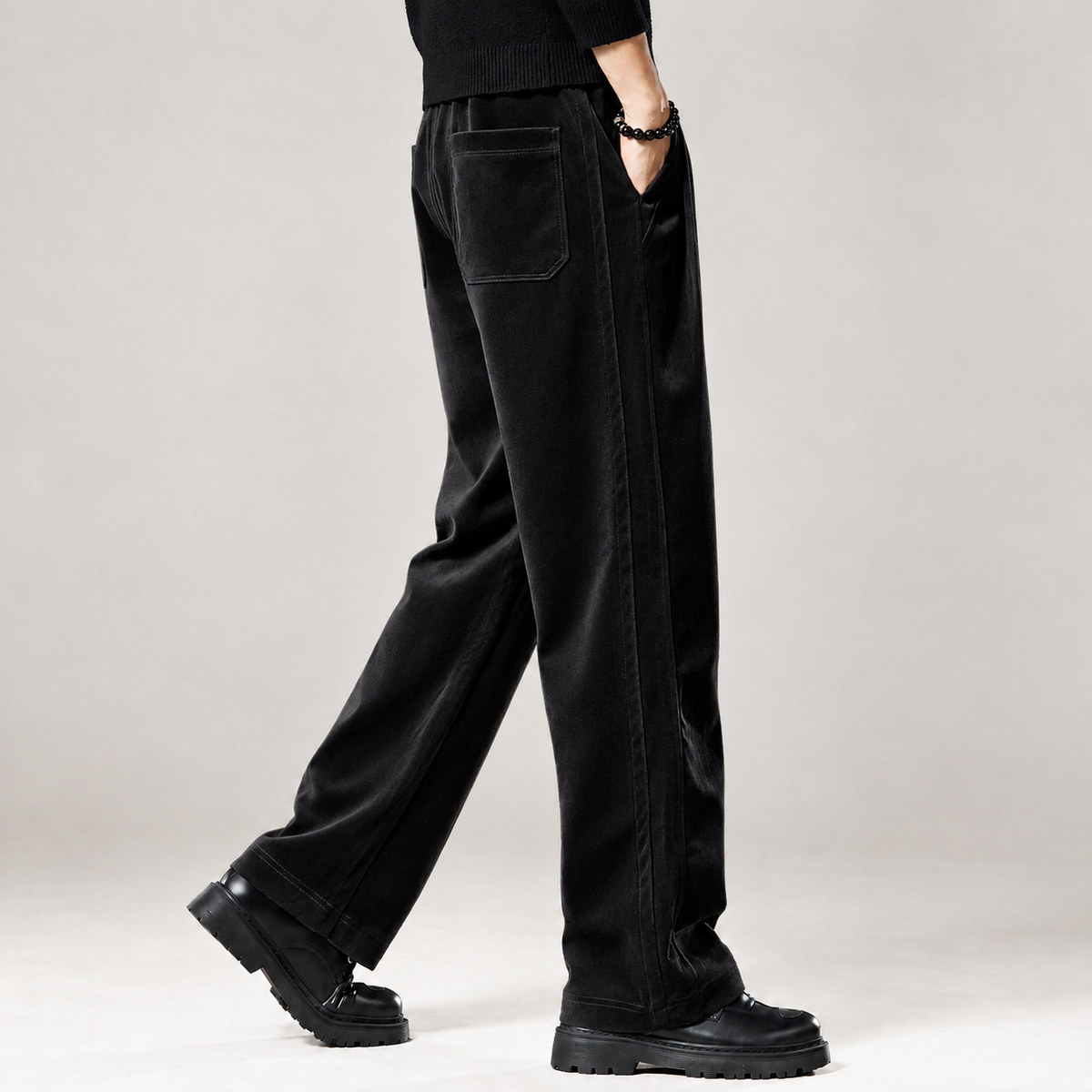 Vilhelm Wide Leg Pants - Black