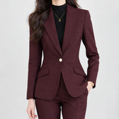 Goretti Single Button Blazer - Purple